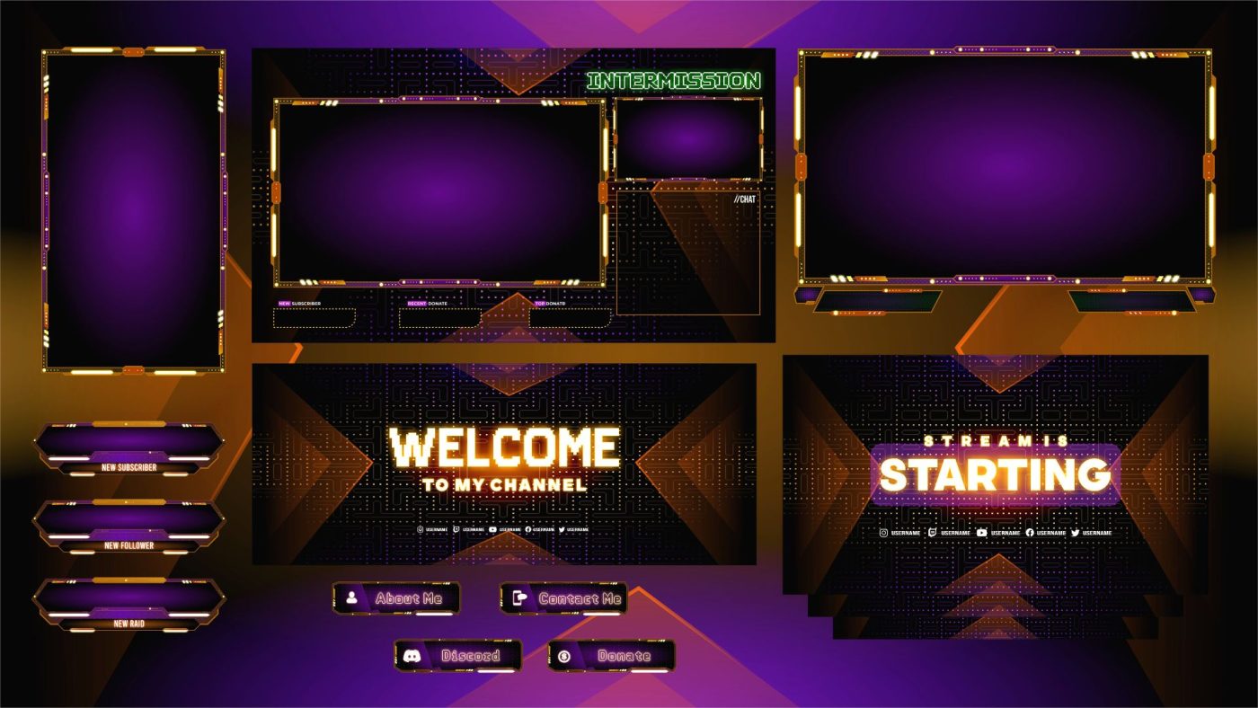 Simple Twitch Overlay Templates