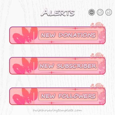 Valentine Special Twitch Alerts with customizable love-themed animations and notifications for streamers celebrating Valentine's Day.