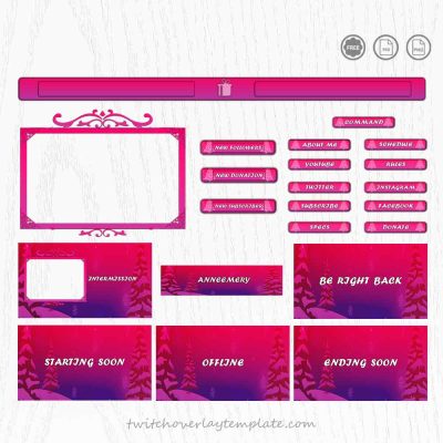 FREE Twitch Streaming Bundle for Christmas Blessings - Festive overlays, alerts, and panels for Twitch streamers.